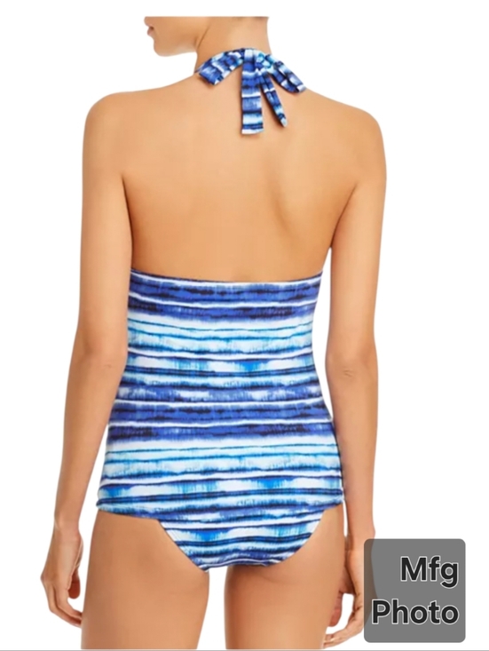 La Blanca Serene Stripe Halter Tankini Top Set, Womens 6 - Picture 2 of 11